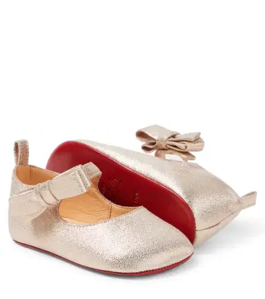 Christian Louboutin Kids Baby Lou Babe leather Mary Jane flats | Thumbnail 4 Christian Louboutin Kids Baby Lou Babe leather Mary Jane flats | Thumbnail 4