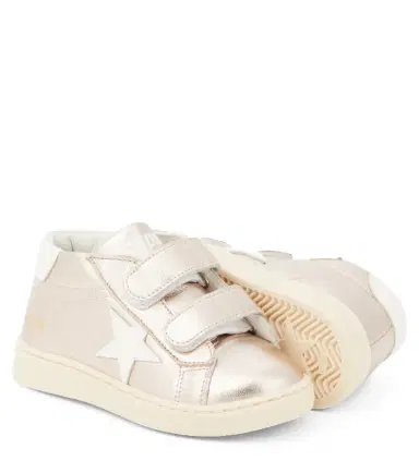 Golden Goose Kids Baby June metallic leather sneakers | Thumbnail 4 Golden Goose Kids Baby June metallic leather sneakers | Thumbnail 4