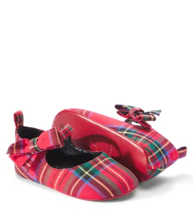 Christian Louboutin Kids Baby Lou Babe checked Mary Jane flats | Thumbnail 4 Christian Louboutin Kids Baby Lou Babe checked Mary Jane flats | Thumbnail 4