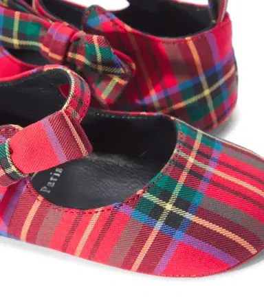 Christian Louboutin Kids Baby Lou Babe checked Mary Jane flats | Thumbnail 5 Christian Louboutin Kids Baby Lou Babe checked Mary Jane flats | Thumbnail 5