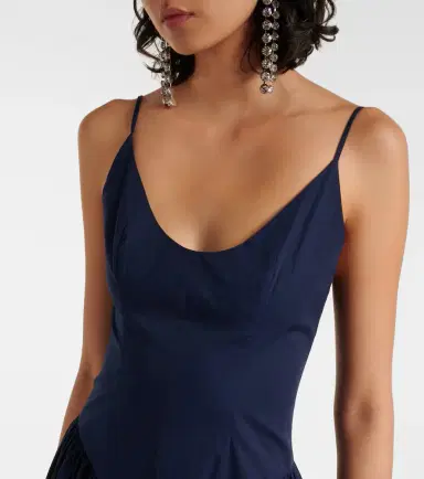 Staud Dena cotton midi dress | Thumbnail 4 Staud Dena cotton midi dress | Thumbnail 4
