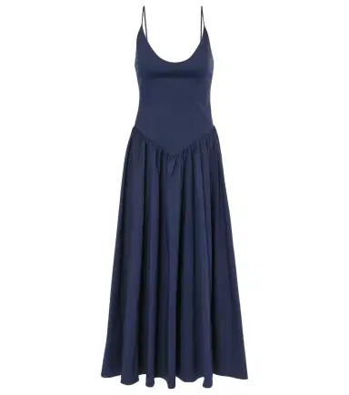 Staud Dena cotton midi dress | Thumbnail 1 Staud Dena cotton midi dress | Thumbnail 1