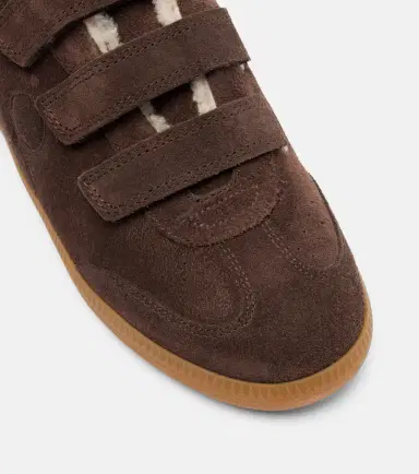 Isabel Marant Beth shearling-trimmed suede sneakers | Thumbnail 4 Isabel Marant Beth shearling-trimmed suede sneakers | Thumbnail 4