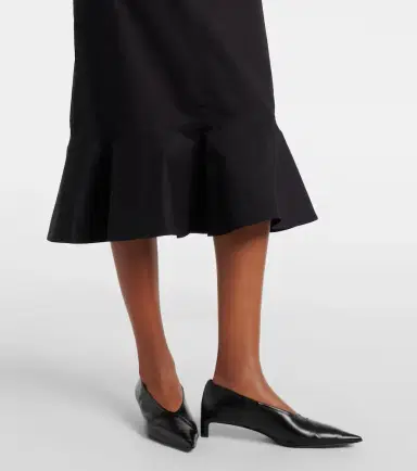 Plan C Ruffled cotton-blend poplin midi skirt | Thumbnail 5 Plan C Ruffled cotton-blend poplin midi skirt | Thumbnail 5