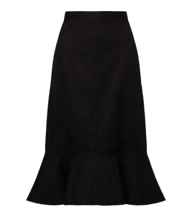 Plan C Ruffled cotton-blend poplin midi skirt | Thumbnail 1 Plan C Ruffled cotton-blend poplin midi skirt | Thumbnail 1