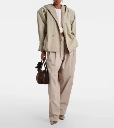 Magda Butrym Belted cotton-blend jacket | Thumbnail 3 Magda Butrym Belted cotton-blend jacket | Thumbnail 3