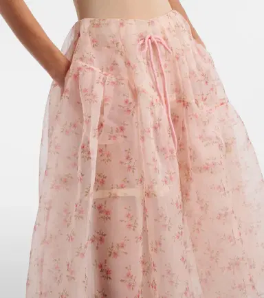 Simone Rocha Floral tulle midi skirt | Thumbnail 3 Simone Rocha Floral tulle midi skirt | Thumbnail 3