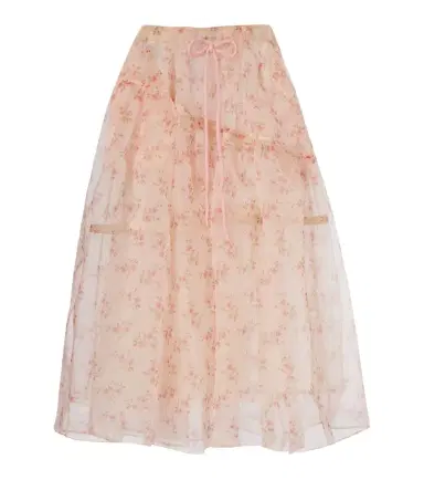 Simone Rocha Floral tulle midi skirt | Thumbnail 1 Simone Rocha Floral tulle midi skirt | Thumbnail 1