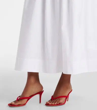 Staud Nia cotton midi dress | Thumbnail 4 Staud Nia cotton midi dress | Thumbnail 4