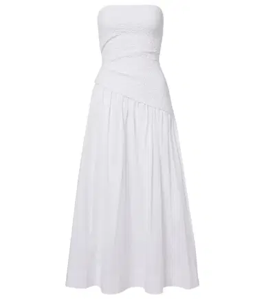 Staud Nia cotton midi dress | Thumbnail 1 Staud Nia cotton midi dress | Thumbnail 1