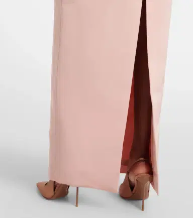Oscar de la Renta Feather-trimmed silk faille bustier gown | Thumbnail 4 Oscar de la Renta Feather-trimmed silk faille bustier gown | Thumbnail 4