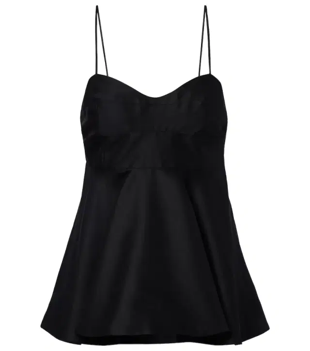 Róhe Peplum wool and silk bustier top Róhe Peplum wool and silk bustier top