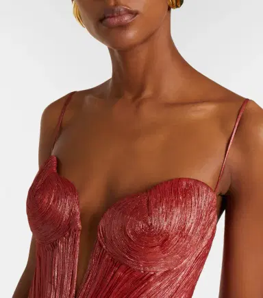 Maria Lucia Hohan Cecilia draped silk muslin bustier gown | Thumbnail 2 Maria Lucia Hohan Cecilia draped silk muslin bustier gown | Thumbnail 2