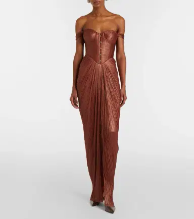 Maria Lucia Hohan Susie silk bustier gown | Thumbnail 3 Maria Lucia Hohan Susie silk bustier gown | Thumbnail 3