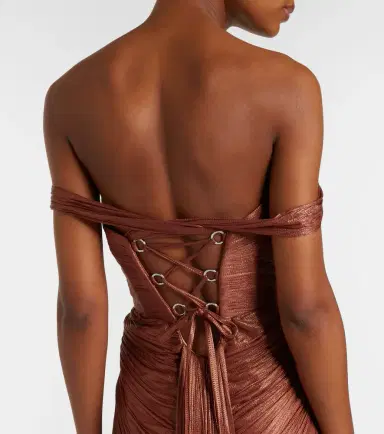 Maria Lucia Hohan Susie silk bustier gown | Thumbnail 4 Maria Lucia Hohan Susie silk bustier gown | Thumbnail 4