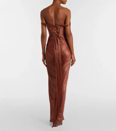 Maria Lucia Hohan Susie silk bustier gown | Thumbnail 5 Maria Lucia Hohan Susie silk bustier gown | Thumbnail 5