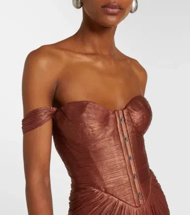 Maria Lucia Hohan Susie silk bustier gown | Thumbnail 7 Maria Lucia Hohan Susie silk bustier gown | Thumbnail 7