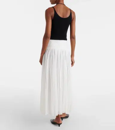 RÓHE Róhe Pleated cotton muslin maxi skirt | Thumbnail 3 RÓHE Róhe Pleated cotton muslin maxi skirt | Thumbnail 3