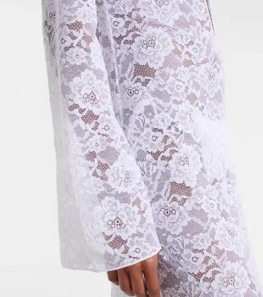 Oséree Oséree Bridal lace beach cover-up | Thumbnail 3 Oséree Oséree Bridal lace beach cover-up | Thumbnail 3
