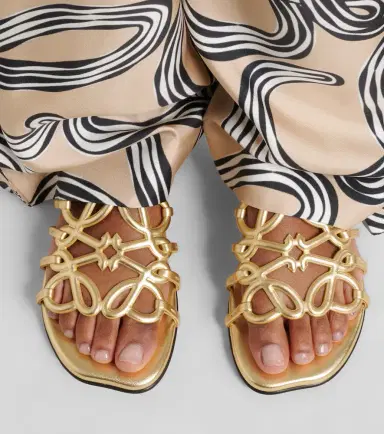 Loewe Paula's Ibiza Petal Anagram leather slides | Thumbnail 5 Loewe Paula's Ibiza Petal Anagram leather slides | Thumbnail 5