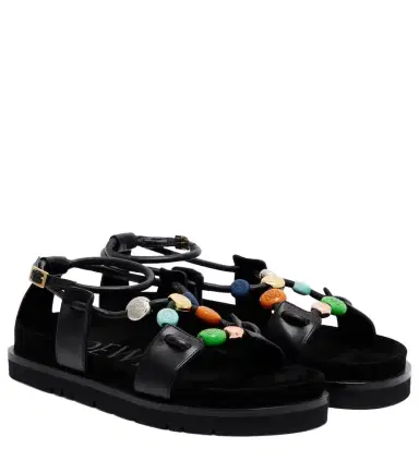 Loewe Paula's Ibiza Pebble Beads leather sandals | Thumbnail 1 Loewe Paula's Ibiza Pebble Beads leather sandals | Thumbnail 1