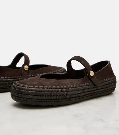 Loewe Paula's Ibiza Rio suede Mary Jane flats | Thumbnail 4 Loewe Paula's Ibiza Rio suede Mary Jane flats | Thumbnail 4