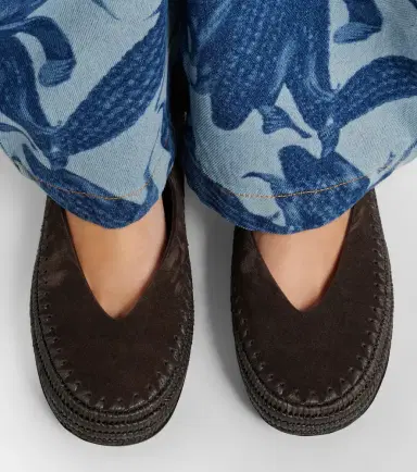 Loewe Paula's Ibiza Rio suede Mary Jane flats | Thumbnail 5 Loewe Paula's Ibiza Rio suede Mary Jane flats | Thumbnail 5