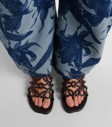 Loewe Paula's Ibiza Petal Anagram leather sandals | Thumbnail 6 Loewe Paula's Ibiza Petal Anagram leather sandals | Thumbnail 6
