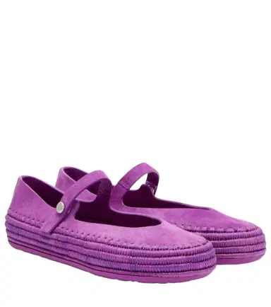 Loewe Paula's Ibiza Rio suede Mary Jane flats | Thumbnail 1 Loewe Paula's Ibiza Rio suede Mary Jane flats | Thumbnail 1