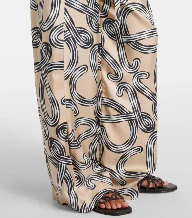 Loewe Paula's Ibiza Anagram silk wide-leg pants | Thumbnail 5 Loewe Paula's Ibiza Anagram silk wide-leg pants | Thumbnail 5