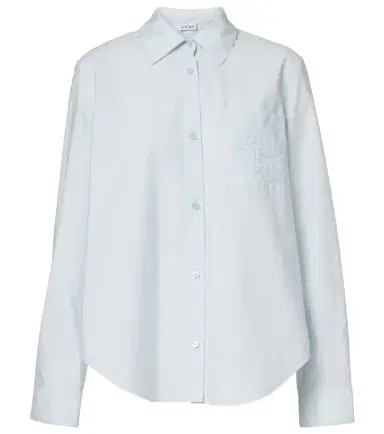 Loewe Paula's Ibiza Anagram cotton-blend poplin shirt | Thumbnail 1 Loewe Paula's Ibiza Anagram cotton-blend poplin shirt | Thumbnail 1