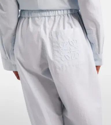 Loewe Paula's Ibiza cotton-blend poplin wide-leg pants | Thumbnail 4 Loewe Paula's Ibiza cotton-blend poplin wide-leg pants | Thumbnail 4