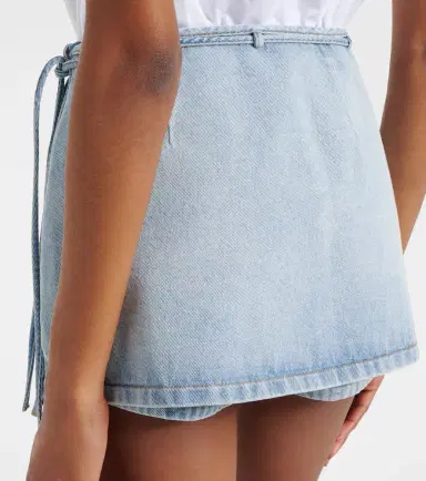 Loewe Paula's Ibiza denim skort | Thumbnail 4 Loewe Paula's Ibiza denim skort | Thumbnail 4