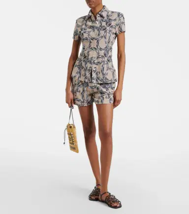 Loewe Paula's Ibiza Anagram cotton-blend shorts | Thumbnail 2 Loewe Paula's Ibiza Anagram cotton-blend shorts | Thumbnail 2