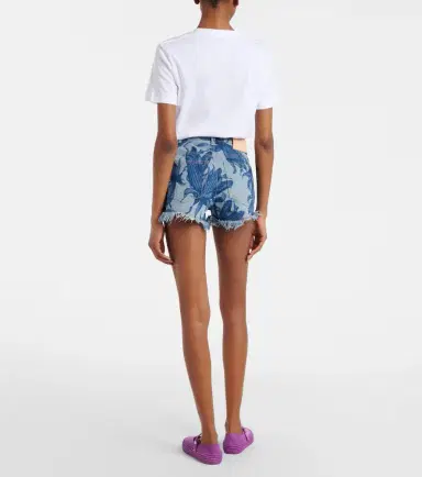 Loewe Paula's Ibiza frayed printed denim shorts | Thumbnail 5 Loewe Paula's Ibiza frayed printed denim shorts | Thumbnail 5
