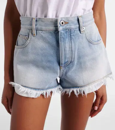 Loewe Paula's Ibiza Anagram denim shorts | Thumbnail 2 Loewe Paula's Ibiza Anagram denim shorts | Thumbnail 2
