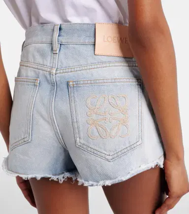 Loewe Paula's Ibiza Anagram denim shorts | Thumbnail 4 Loewe Paula's Ibiza Anagram denim shorts | Thumbnail 4