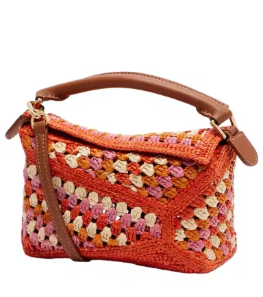 Loewe Paula's Ibiza Puzzle Mini raffia top-handle bag | Thumbnail 1 Loewe Paula's Ibiza Puzzle Mini raffia top-handle bag | Thumbnail 1