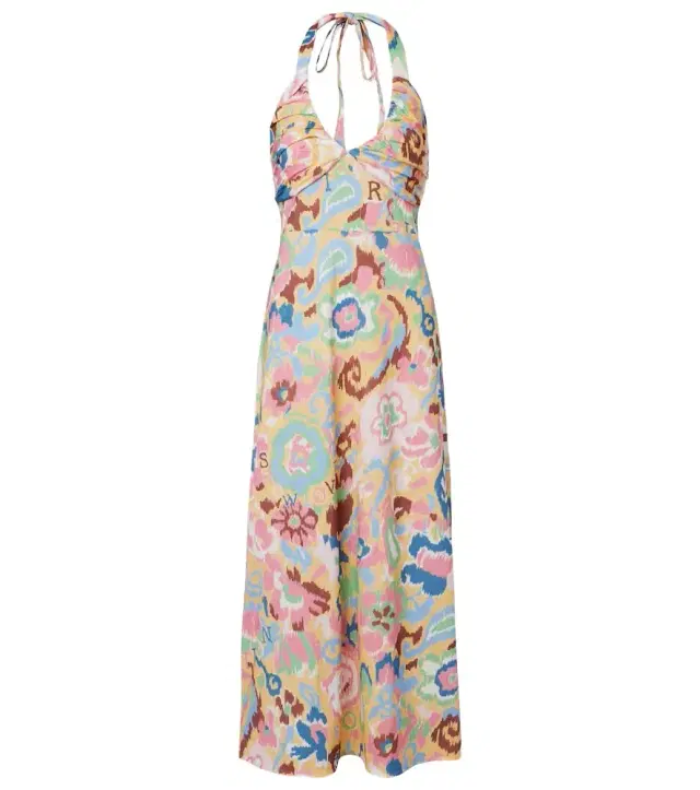 Ilyana printed cotton jersey midi dress Ilyana printed cotton jersey midi dress