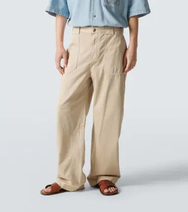 Loewe Paula's Ibiza cotton canvas straight pants | Thumbnail 4 Loewe Paula's Ibiza cotton canvas straight pants | Thumbnail 4