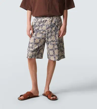 Loewe Paula's Ibiza cotton-blend terry Bermuda shorts | Thumbnail 4 Loewe Paula's Ibiza cotton-blend terry Bermuda shorts | Thumbnail 4