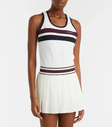 Tory Burch Striped jersey tank top | Thumbnail 4 Tory Burch Striped jersey tank top | Thumbnail 4