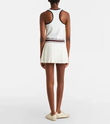Tory Burch Striped pleated tennis skirt | Thumbnail 2 Tory Burch Striped pleated tennis skirt | Thumbnail 2