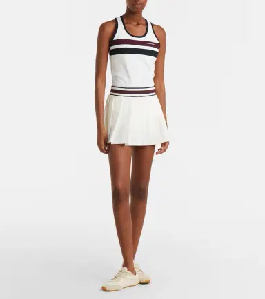 Tory Burch Striped pleated tennis skirt | Thumbnail 5 Tory Burch Striped pleated tennis skirt | Thumbnail 5