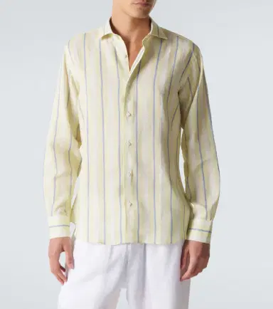 Fedeli Striped linen shirt | Thumbnail 5 Fedeli Striped linen shirt | Thumbnail 5