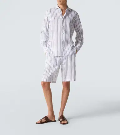 Fedeli Striped linen shirt | Thumbnail 5 Fedeli Striped linen shirt | Thumbnail 5