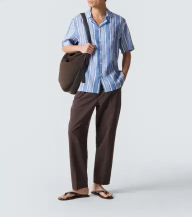 Fedeli Striped linen bowling shirt | Thumbnail 2 Fedeli Striped linen bowling shirt | Thumbnail 2