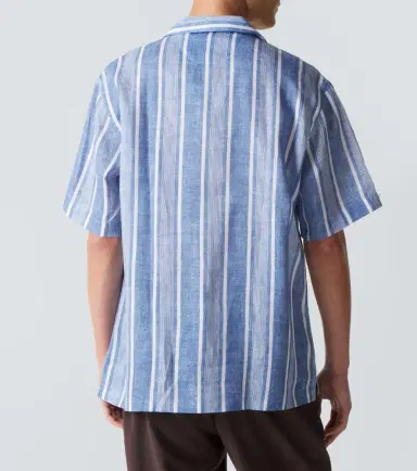 Fedeli Striped linen bowling shirt | Thumbnail 3 Fedeli Striped linen bowling shirt | Thumbnail 3