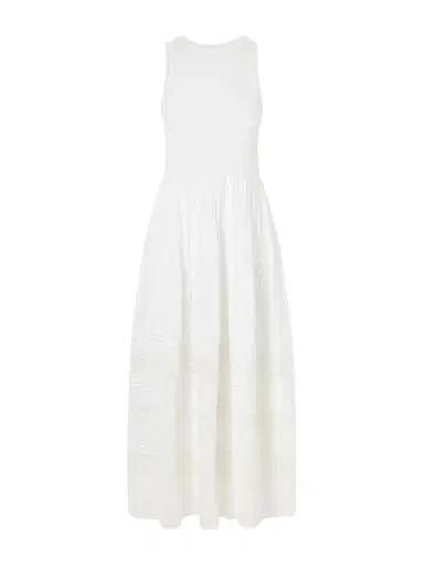 Polo Ralph Lauren Crochet-trimmed Ribbed Cotton-blend Maxi Dress | Thumbnail 1 Polo Ralph Lauren Crochet-trimmed Ribbed Cotton-blend Maxi Dress | Thumbnail 1