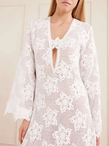 Miguelina Jane Embroidered Cotton Coverup | Thumbnail 4 Miguelina Jane Embroidered Cotton Coverup | Thumbnail 4